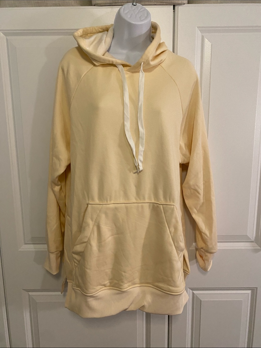 The Warmy Pale Yellow Long Hoodie